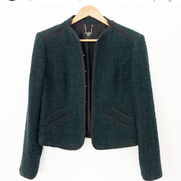 Ted Baker Langley Pebelle Boucle Jacket Size 0 - Picture 5 of 9
